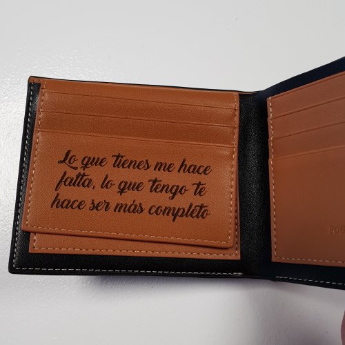 Billetera hombre con personalizado - Regalos Regalacor.cl